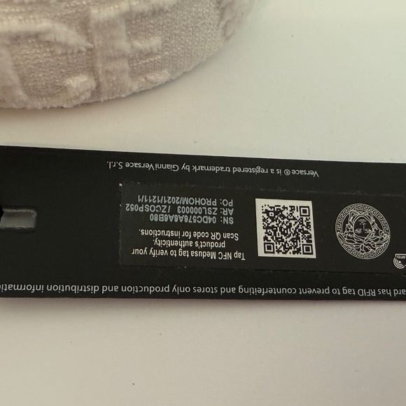 Versace White Medusa Head Fabric platform slippers new / pick size Variety - Picture 9 of 16